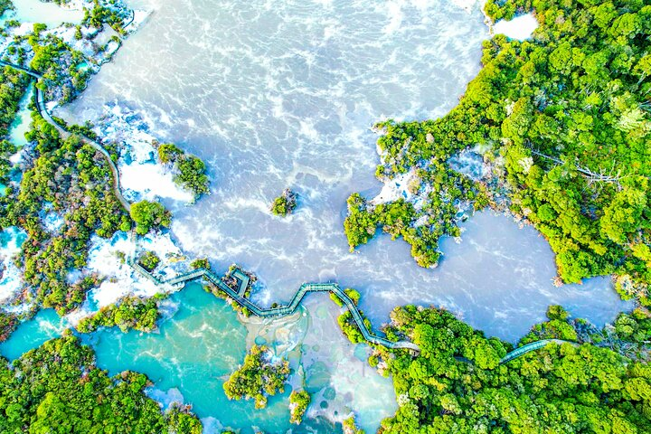 Discover untouched geothermal wonders with the Whaka Geothermal Trails featuring hot spring lakes bubbling mud pools and stunning geysers amidst lush native bushlands. Experience nature like never before.